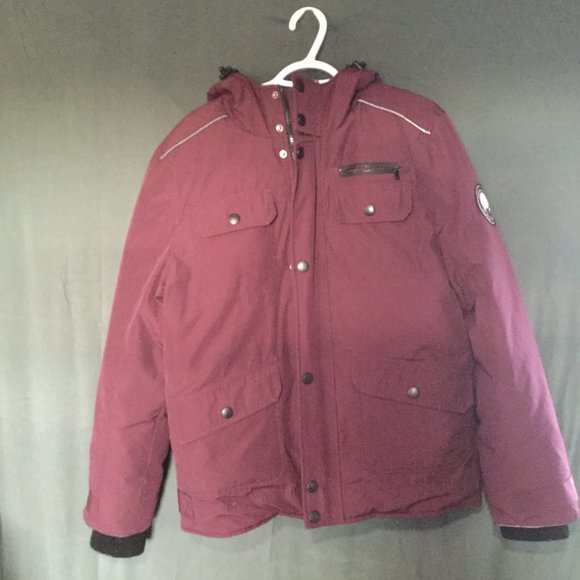 Alpine Tek down filled maroon color size small for extreme cold weather - Picture 1 of 10